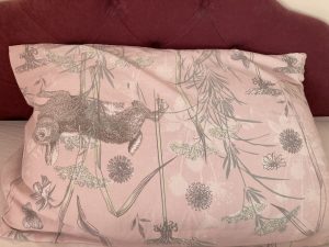 Rabbit pillow cover