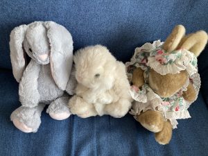 Three cuddly rabbits
